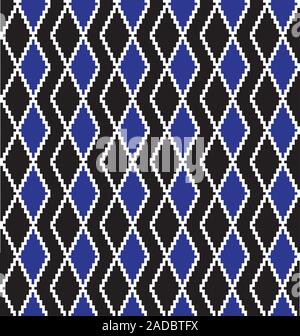 Classic Argyle Seamless Pattern - This is a classic argyle, diamond shape pattern suitable for website resources, graphics, print designs, textile Stock Vector
