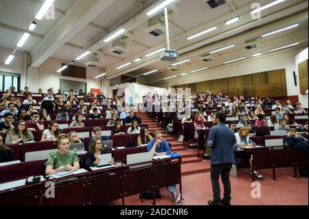 Students attending a lecture. Stock Photo