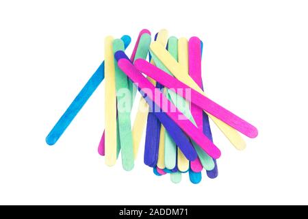 Colourful ice cream sticks Stock Photo