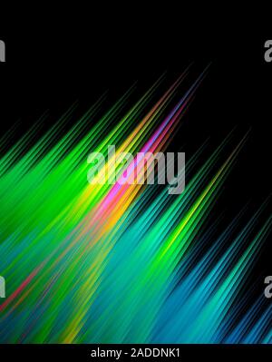Fractal streaks abstract illustation. Stock Photo