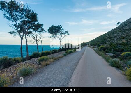 The green road of Oropesa del Mar, Spain Stock Photo