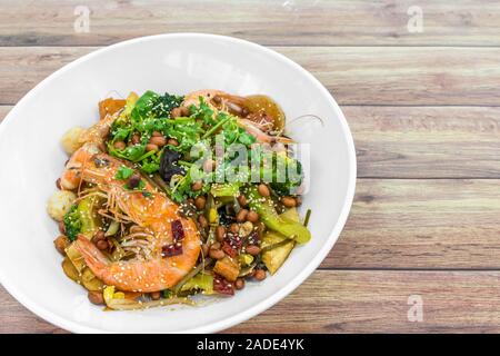 Mala Xiang Guo (stir-fry pot). Chongqing Sichuan Spicy Fragrant Pot. Oily, spicy, and numbing Chinese sauce which consists of peppercorn, chili pepper Stock Photo