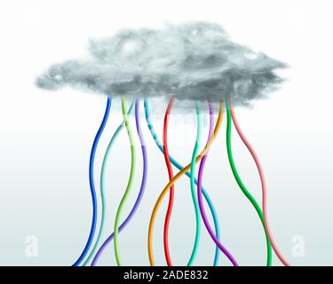 Cloud computing, conceptual image. Stock Photo