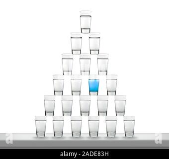 Odd one out, conceptual image Stock Photo