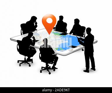 Conference call, conceptual image. Stock Photo