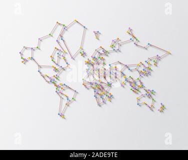 World map. Stock Photo