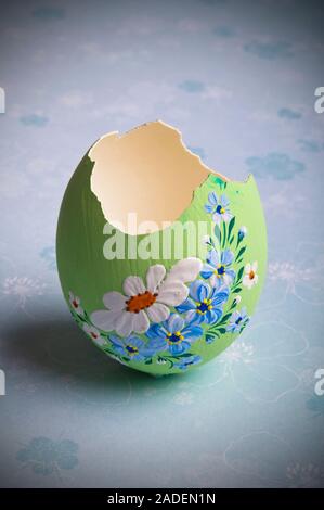 decorated broken Easter egg Stock Photo