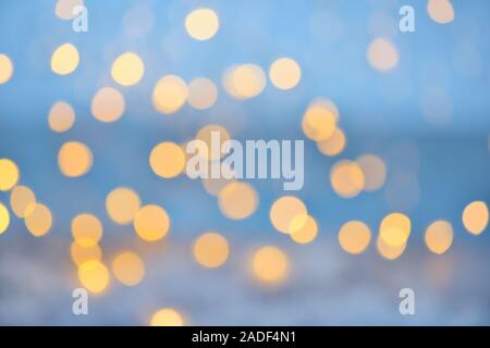 Blurred abstract background lights, beautiful Christmas. Stock Photo