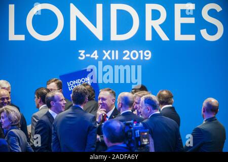 London, Greater London, UK. 4th Dec, 2019. Mike Pompeo, Secretary of State of the United States of America, in the 70th Anniversary NATO Summit in London. Credit: Celestino Arce Lavin/ZUMA Wire/Alamy Live News Stock Photo