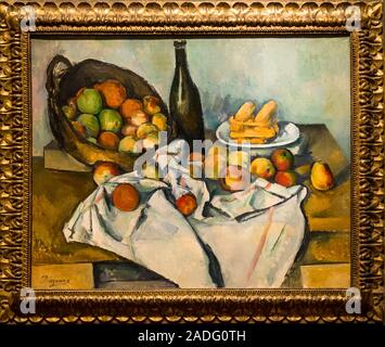 Paul Cezanne painting The Basket of Apples, The Art Institute of Chicago, Chicago, Illinois, USA Stock Photo