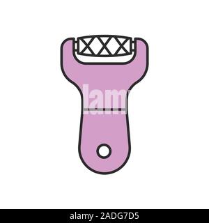 Foot file color icon. Foot scrubber. Isolated vector illustration Stock Vector