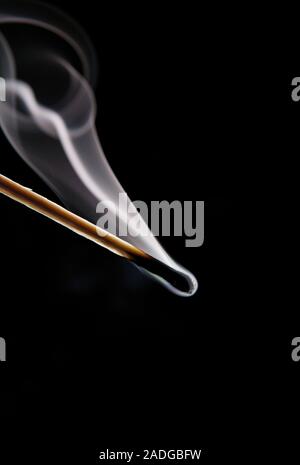 Extinguished match. Stock Photo
