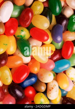 Jelly beans of assorted flavours. Stock Photo
