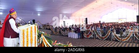 Governor of Rajasthan Kalraj Mishra addresses during the annual convocation of Maharshi Dayanand Saraswati University at Ajmer. Photo/Sumit Saraswat Stock Photo