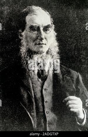 Portrait of Sir Joseph Hooker (1817-1911), English botanist. Educated in medicine at Glasgow, Hooker served as Assistant Surgeon and Naturalist on Ros Stock Photo