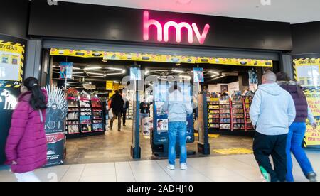HMV store, Eldon square, Newcastle upon Tyne, England. UK Stock Photo