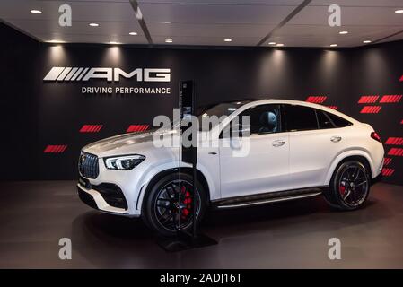 LOS ANGELES, CA/USA - NOVEMBER 20, 2019: A 2020 Mercedes AMG GLE 53 SUV at the Los Angeles Auto Show. Stock Photo