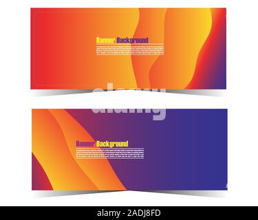 Modern colorful flow poster and web banner. Wave Liquid shape in orange color background. Art design for your design project. Vector illustration. Stock Vector
