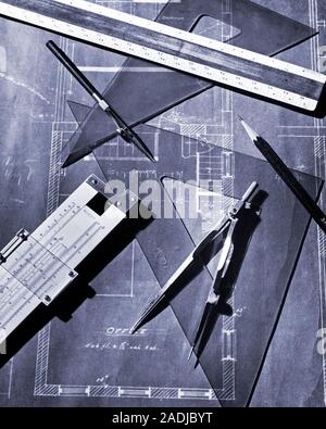 A Leroy lettering set from 1950 Stock Photo - Alamy