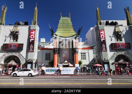 Los Angeles, California - September 07, 2019: Grauman's Chinese Theatre on Hollywood Boulevard, Los Angeles, California, USA. Stock Photo
