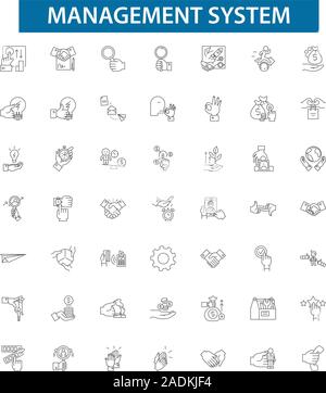 Learning management system linear icons set Stock Vector Image & Art ...