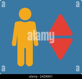 Elevator icon. Simple element from real estate icons collection. Creative Elevator icon ui, ux, apps, software and infographics Stock Vector