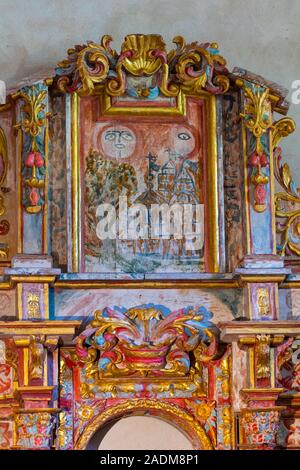 Ermita San Pantaleon, San Pantaleon de Losa, Losa Valley, Las Merindades, Burgos, Castilla y Leon, Spain, Europe Stock Photo