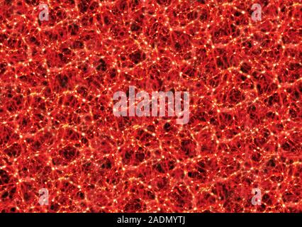 Neuronal network. Conceptual computer artwork of a neural network. This could represent the interior of a human brain or a biological computer memory Stock Photo