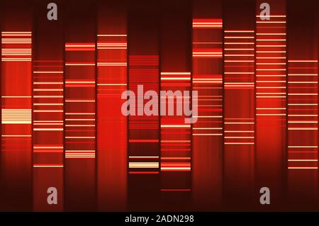 Website source code visualisation, computer artwork. This image was created using WEB2DNA software which is able to transform the source code of a web Stock Photo