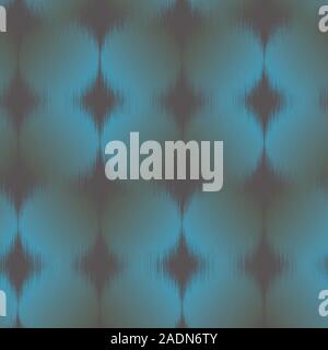 Blurry fuzzy blue gradient circle seamless pattern Stock Vector