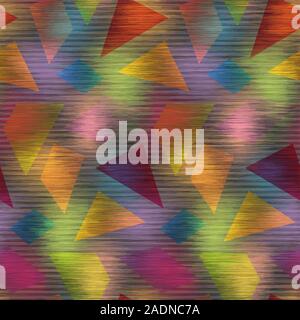 Techno glitch error bug seamless pattern swatch Stock Vector