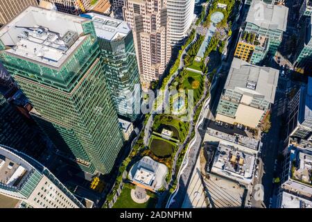 Salesforce Park, Transbay Transit Center, San Francisco, CA, USA Stock Photo