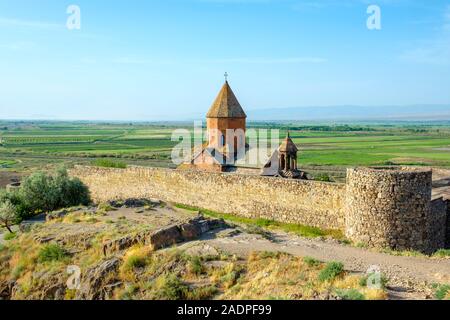 Khor Virap monastery, near Lusarat, Ararat Province, Armenia. Stock Photo