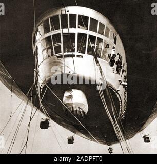 LZ 127 Graf Zeppelin World Cruise 1929,a large piece of hull from ...