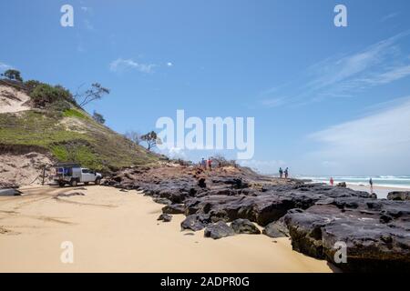 At South Ngkala Rocks - Fraser Island Stock Photo - Alamy
