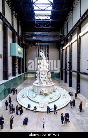 November 2019 - 'Fons Americanus' fountain by artist Kara Walker, Hyundai Commission, Tate Modern, London, UK Stock Photo