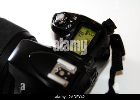 Controls of a SLR 35mm camera