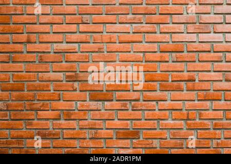 Red brick wall fragment background, texture. or brick layer building. Stock Photo