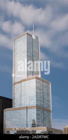 Trump International Hotel and Tower in Chicago Illinois Stock Photo