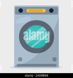 washing machine vector illustration on white background Stock Vector