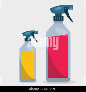 spray bottle vector illustration on white background Stock Vector
