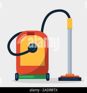 vacuum cleaner vector illustration on white background Stock Vector