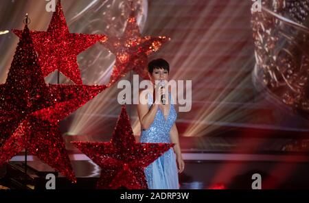 Munich, Germany. 04th Dec, 2019. Francine Jordi, singer, at the TV fundraiser 'The most beautiful Christmas hits'. The programme will be broadcast live on ZDF. Credit: Sven Hoppe/dpa/Alamy Live News Stock Photo