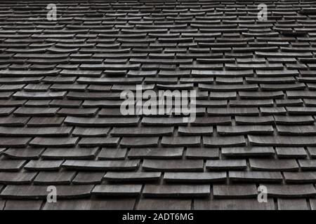 Grey slate roof tiles texture background image Stock Photo