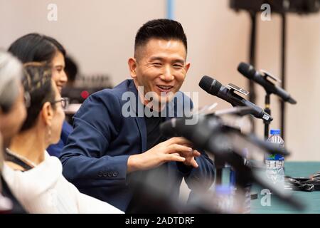 Hong Kong, China. 05th Dec, 2019. MACAO, MACAO SAR, CHINA: December 5, 2019.The 4th International Film Festival & Awards Macao 2019 (IFFAM) Jury press conference. Taiwanese film director, Midi Z.Alamy Live news/Jayne Russell Credit: HKPhotoNews/Alamy Live News Stock Photo