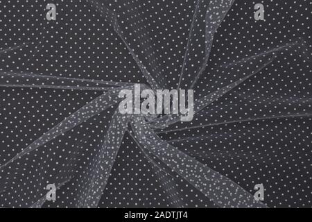 Beautiful tulle fabric with textile texture background Stock Photo