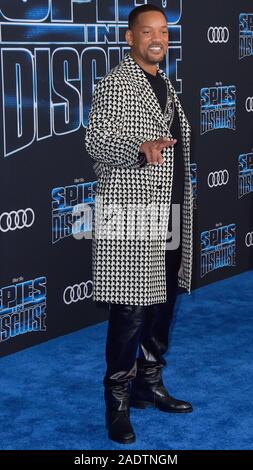 Hollywood, United States. 04th Dec, 2019. HOLLYWOOD, LOS ANGELES, CALIFORNIA, USA - DECEMBER 04: Actor Will Smith arrives at the Los Angeles Premiere Of 20th Century Fox's 'Spies In Disguise' held at the El Capitan Theatre on December 4, 2019 in Hollywood, Los Angeles, California, United States. ( Credit: Image Press Agency/Alamy Live News Stock Photo