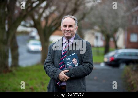 Alex Easton, who is the DUP candidate for North Down in the upcoming general election on December 12. Mr Easton is in a battle for the seat against Alliance Party of Northern Irelands Stephen Farry. Lady Sylvia Hermon served as the Member of Parliament for the constituency between 2001 and 2019 and chose not to rerun for another term. Stock Photo