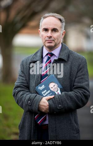 Alex Easton, who is the DUP candidate for North Down in the upcoming general election on December 12. Mr Easton is in a battle for the seat against Alliance Party of Northern Irelands Stephen Farry. Lady Sylvia Hermon served as the Member of Parliament for the constituency between 2001 and 2019 and chose not to rerun for another term. Stock Photo