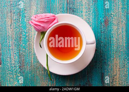 Earl Grey French Blue tea (bergamot and cornflower, by Mariage Freres Stock  Photo - Alamy